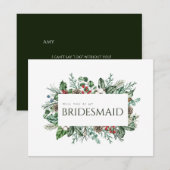 Weihnachtsbegleitkarte Save The Date (Vorne/Hinten)