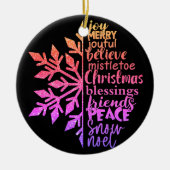 Weihnachtsbegriff Keramik Ornament (Vorne)