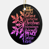 Weihnachtsbegriff Keramik Ornament (Links)