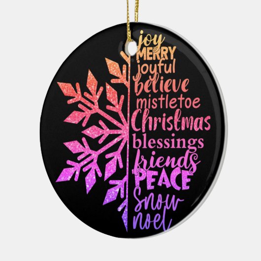 Weihnachtsbegriff Keramik Ornament (Links)