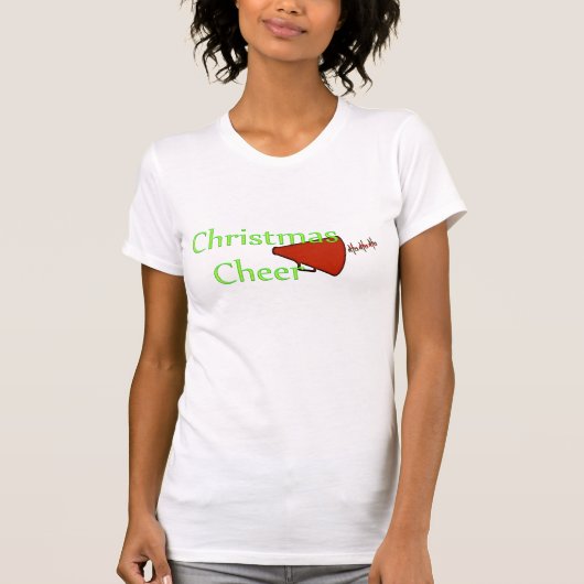 "WEIHNACHTSbeifall-CHEERLEADER-SPITZE T-Shirt (Vorderseite)