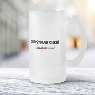 Weihnachtsbeifall - Fortschritts-Bar - Laden Mattglas Bierglas
