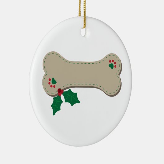 Weihnachtsbein Keramik Ornament (Rechts)