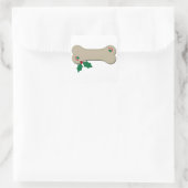 Weihnachtsbein Quadratischer Aufkleber (Tasche)