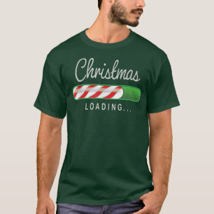 Weihnachtsbeladung Candy Cane Nerd Geek Fun T-Shirt