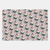 Weihnachtsbeläge verbotene Bücher Geschenkpapier Set (Vorderseite)