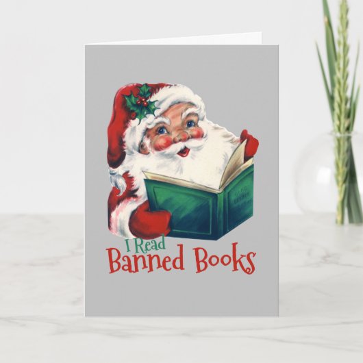 Weihnachtsbeläge verbotene Bücher Karte (Vorderseite)