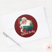 Weihnachtsbeläge verbotene Bücher Runder Aufkleber (Umschlag)