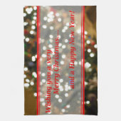 Weihnachtsbeleuchtung Abstrakt Handtuch (Vertikal)