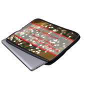 Weihnachtsbeleuchtung Abstrakt Laptopschutzhülle (Vorne Knopf)