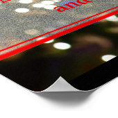 Weihnachtsbeleuchtung Abstrakt Poster (Ecke)
