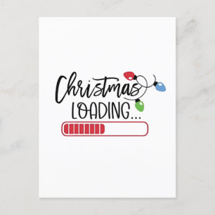 Weihnachtsbeleuchtung Ankündigungspostkarte