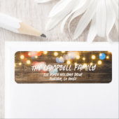 Weihnachtsbeleuchtung auf dem Rücksendesiegel (Insitu)