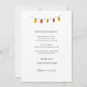 Weihnachtsbeleuchtung auf Palmen Ankündigung (Rückseite)