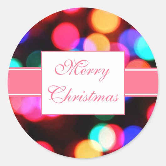 Weihnachtsbeleuchtung Aufkleber (Vorderseite)