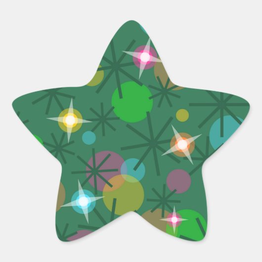 Weihnachtsbeleuchtung Aufkleber Star (Vorderseite)