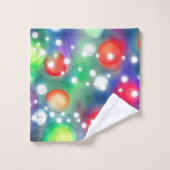 Weihnachtsbeleuchtung Badhandtuch Set (Waschlappen)