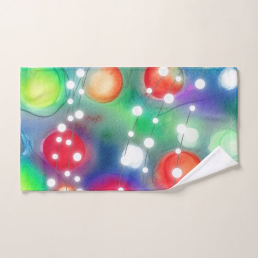 Weihnachtsbeleuchtung Badhandtuch Set (Handtuch)