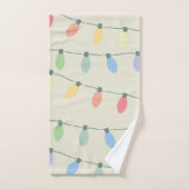 Weihnachtsbeleuchtung Badhandtuch Set (Handtuch)