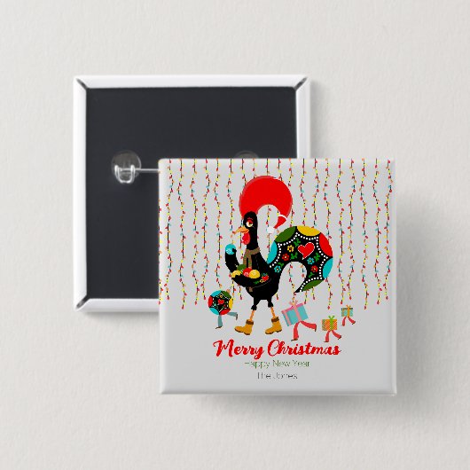 Weihnachtsbeleuchtung, Baubel, Geschenke und Raste Button (Vorne & Hinten)