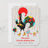 Weihnachtsbeleuchtung, Baubel, Geschenke und Raste Einladung (Vorderseite)