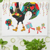 Weihnachtsbeleuchtung, Baubel, Geschenke und Raste Geschirrtuch (Gefaltet)