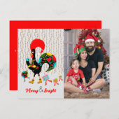 Weihnachtsbeleuchtung, Baubel, Geschenke und Raste Postkarte (Vorne/Hinten)