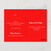 Weihnachtsbeleuchtung, Baubel, Geschenke und Raste Postkarte (Rückseite)