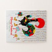 Weihnachtsbeleuchtung, Baubel, Geschenke und Raste Puzzle (Horizontal)