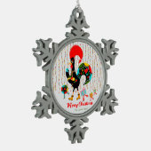 Weihnachtsbeleuchtung, Baubel, Geschenke und Raste Schneeflocken Zinn-Ornament (Links)