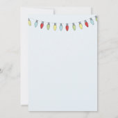 Weihnachtsbeleuchtung - bedienerfreundliche Einlad Einladung (Rückseite)