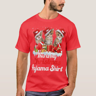 Weihnachtsbeleuchtung bei Katzen Das ist mein Weih T-Shirt