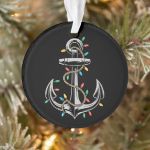 Weihnachtsbeleuchtung Bootfahren Segeln Kreuzfahrt Ornament