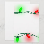 Weihnachtsbeleuchtung Briefpapier (Vorne/Hinten)