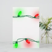 Weihnachtsbeleuchtung Briefpapier (Stehend Vorderseite)
