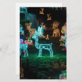 Weihnachtsbeleuchtung Briefpapier (Vorne/Hinten)