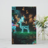 Weihnachtsbeleuchtung Briefpapier (Stehend Vorderseite)