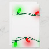 Weihnachtsbeleuchtung Briefpapier (Vorne/Hinten)