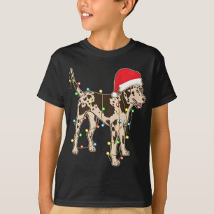 Weihnachtsbeleuchtung Catahoula Leopard Dog Lover  T-Shirt
