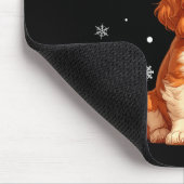 Weihnachtsbeleuchtung Cavalier King Charles Spanie Mousepad (Ecke)