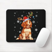 Weihnachtsbeleuchtung Cavalier King Charles Spanie Mousepad (Mit Mouse)