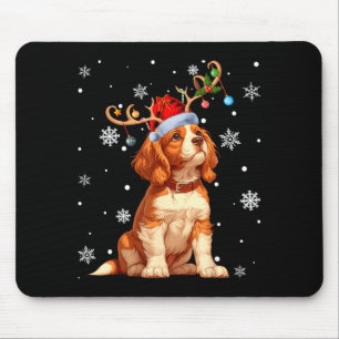 Weihnachtsbeleuchtung Cavalier King Charles Spanie Mousepad
