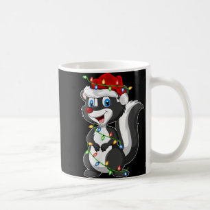 Weihnachtsbeleuchtung Damen Santa Hut Stinktier We Kaffeetasse