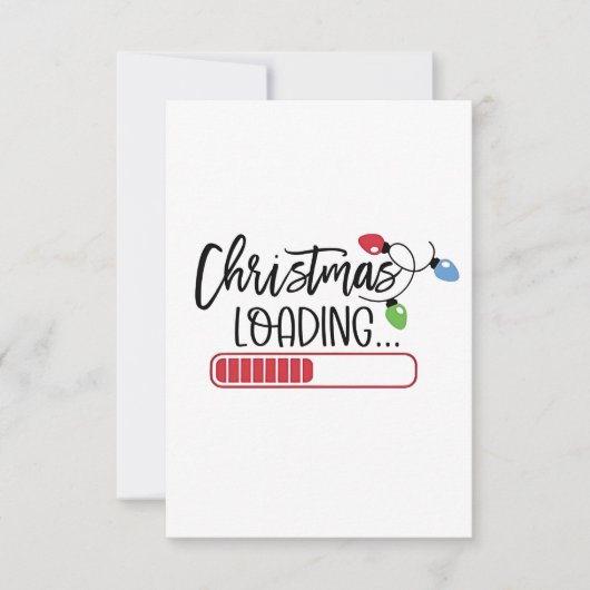 Weihnachtsbeleuchtung Dankeskarte (Vorderseite)