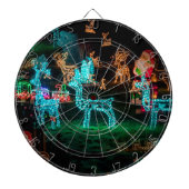 Weihnachtsbeleuchtung Dartscheibe (vorne)