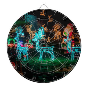 Weihnachtsbeleuchtung Dartscheibe