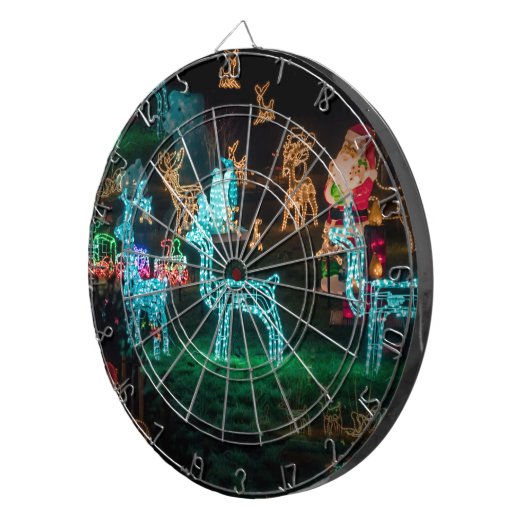 Weihnachtsbeleuchtung Dartscheibe (Vorderseite rechts)