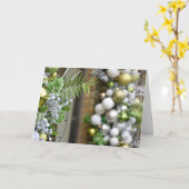 Weihnachtsbeleuchtung Dekorationen London Fotograf Karte (Gelbe Blume)