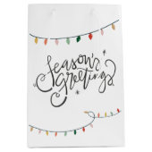 Weihnachtsbeleuchtung - die Grüße der Jahreszeit Mittlere Geschenktüte (Vorderseite)