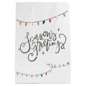 Weihnachtsbeleuchtung - die Grüße der Jahreszeit Mittlere Geschenktüte (Rückseite)